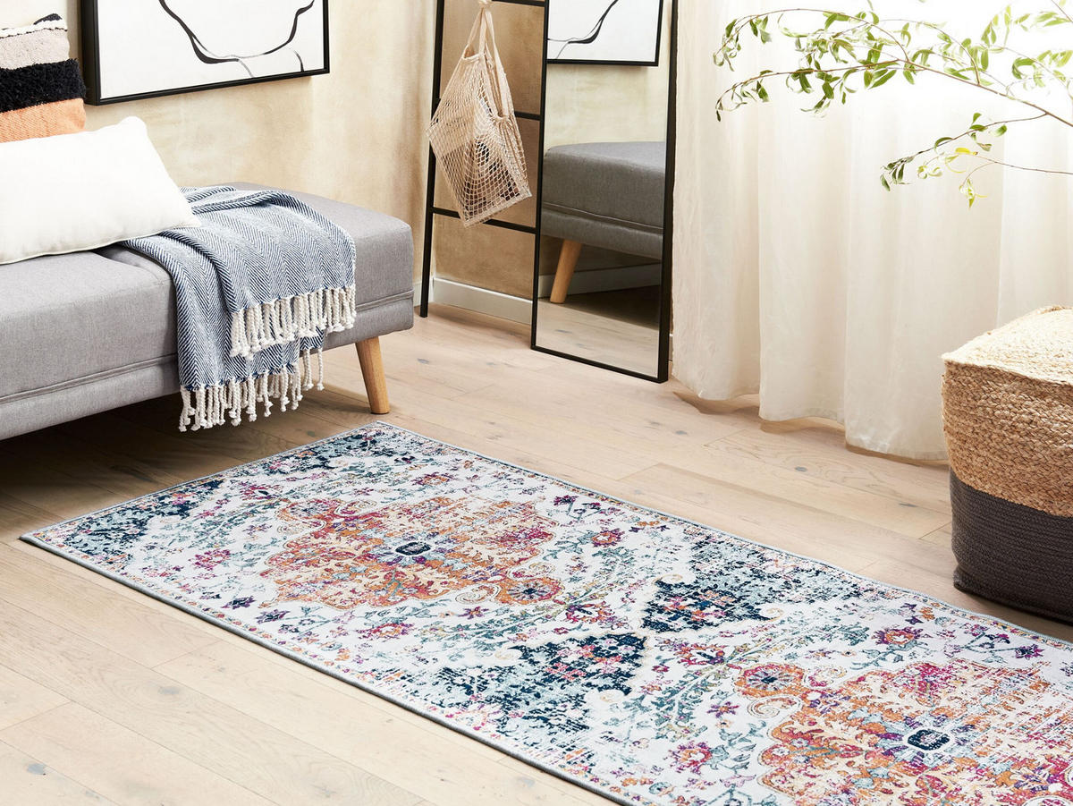 VINTAGE-TEPPICH Enayem 200/80 cm - Multicolor, Kunststoff (80/200cm) - Beliani