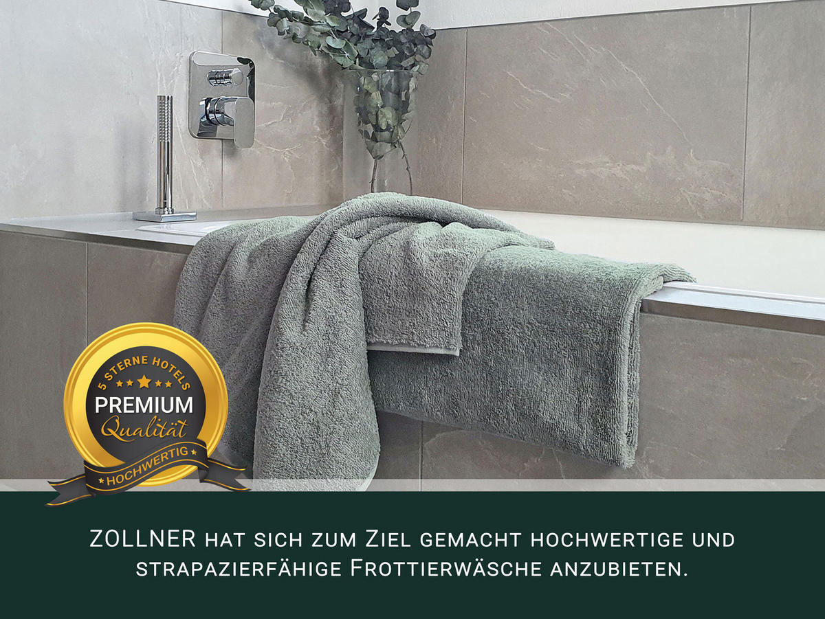 DUSCHTÜCHER, 3er-Set, 70x140 cm, 100% Baumwolle, Grau - Hellgrau, Textil (70/140cm) - Zollner