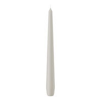 SPITZKERZEN (konische Kerzen) Zinn Grau 250 x Ø 25 mm, 12 Stück - Hellgrau, Paraffin (2.5/25/25cm) - Wiedemann Kerzen