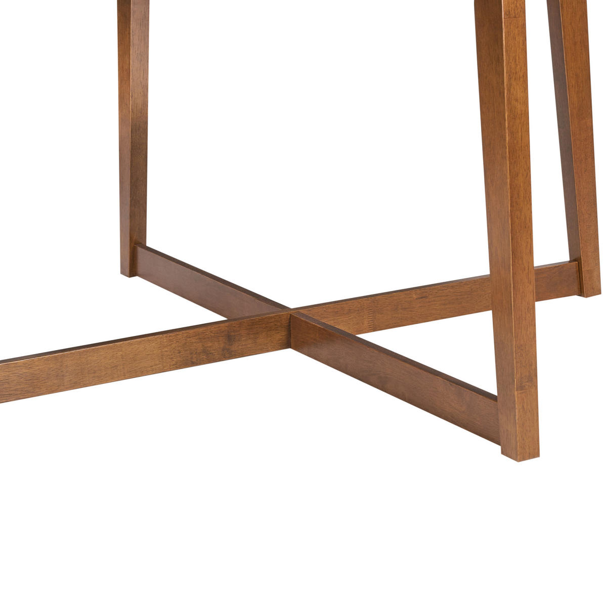 JÍDELNÍ STŮL Tmavý Dub 140/140 cm Waipori - hnědá, kompozitní dřevo (140/140/75cm) - Beliani