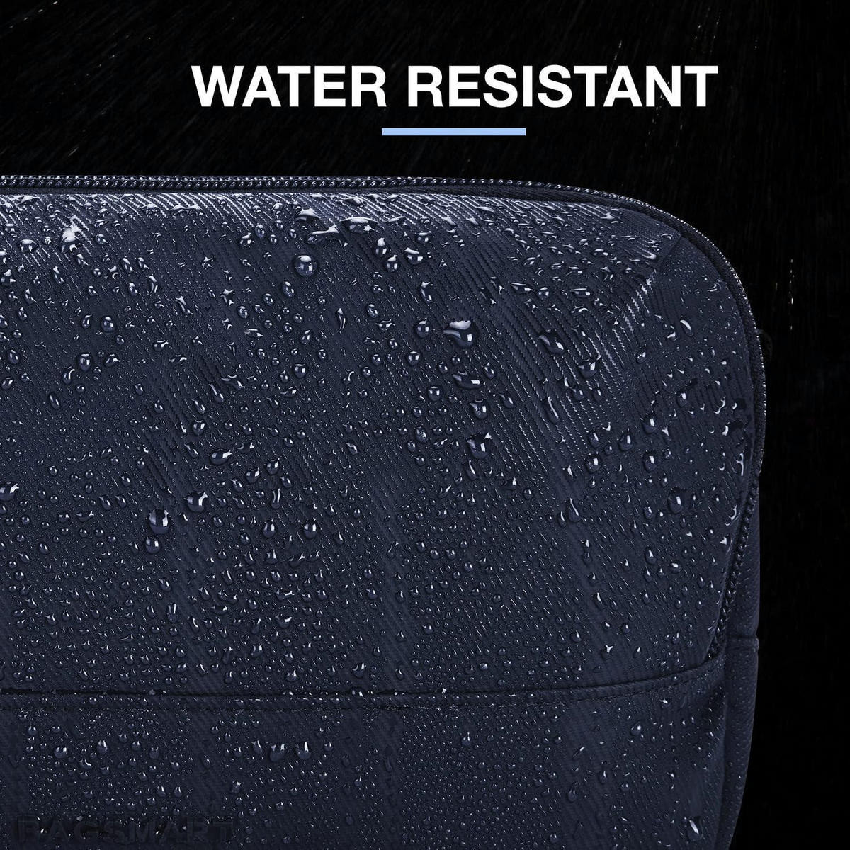 KULTURTASCHE Herren Wasserabweisend Blau - Dunkelblau, Kunststoff (8.9/16/25.9cm)
