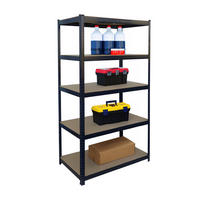 SCHWERLASTREGAL - Multicolor, Holzwerkstoff/Kunststoff (100/180/60cm) - Relaxdays