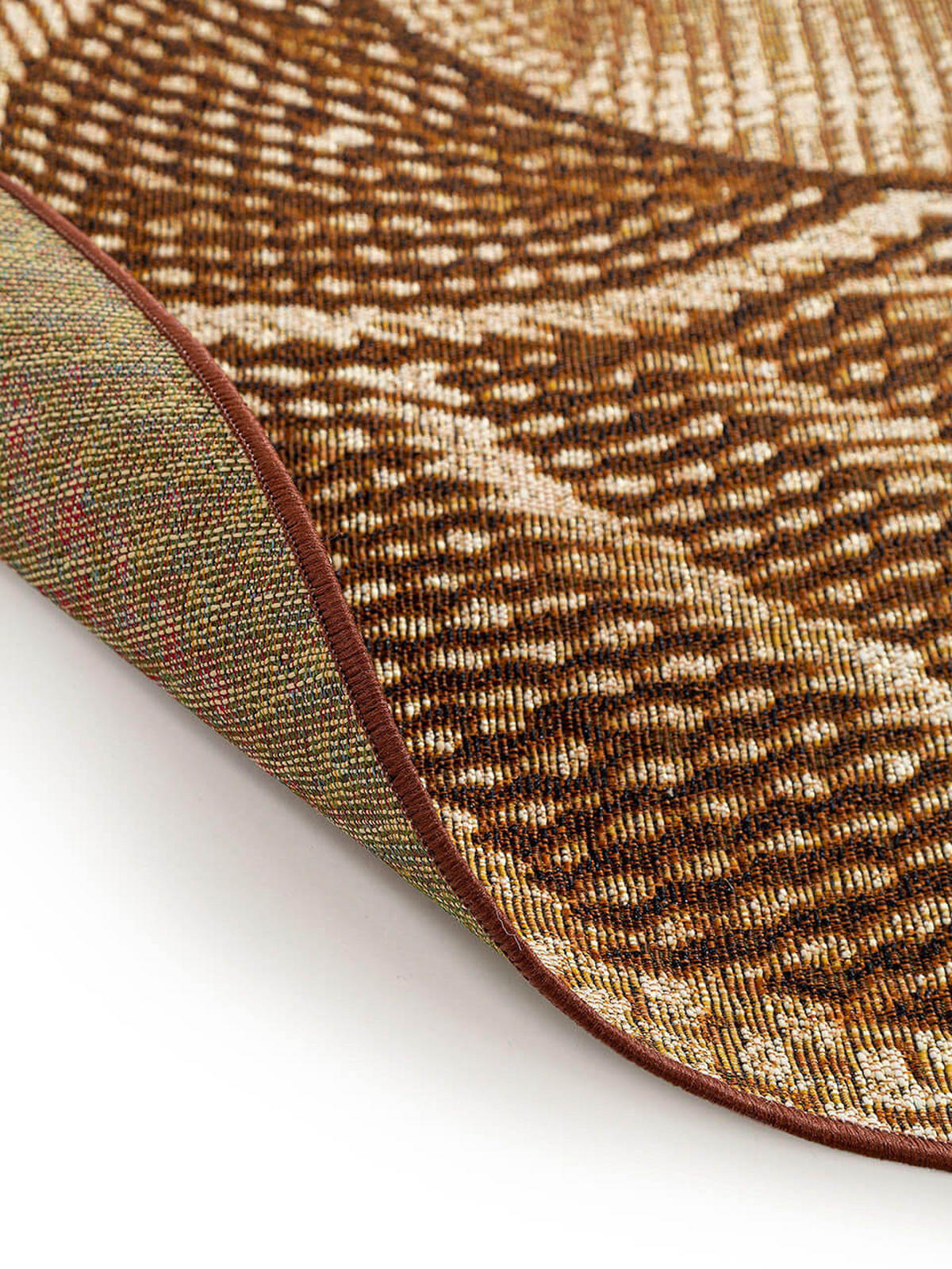 OUTDOORTEPPICH rund Artis Gold ø 160 cm rund - Goldfarben, Kunststoff/Textil (160/1cm) - KUNSTLOFT