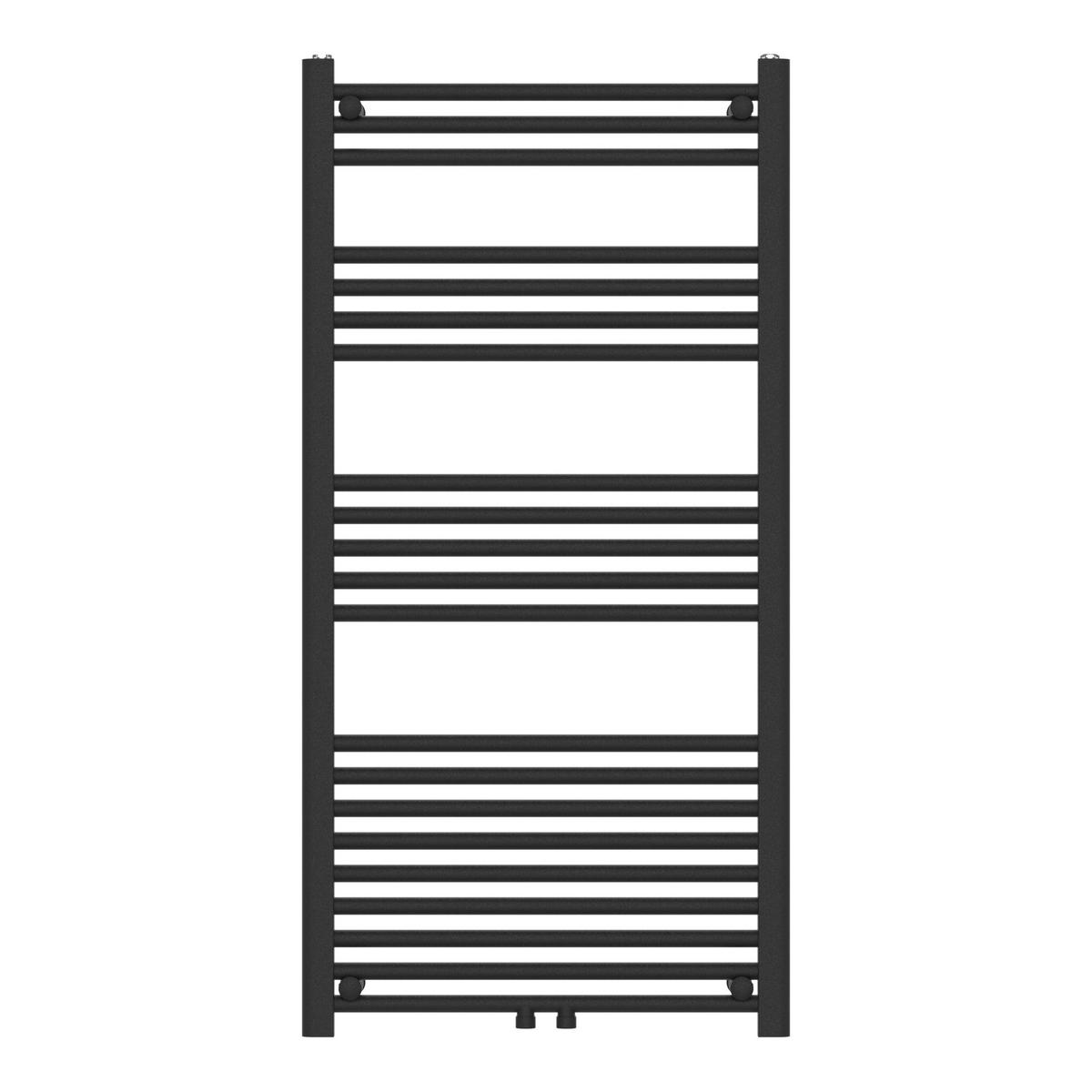 HANDTUCHHEIZKÖRPER Voss I. - Schwarz, Metall (60/120/3cm) - [neu.haus]