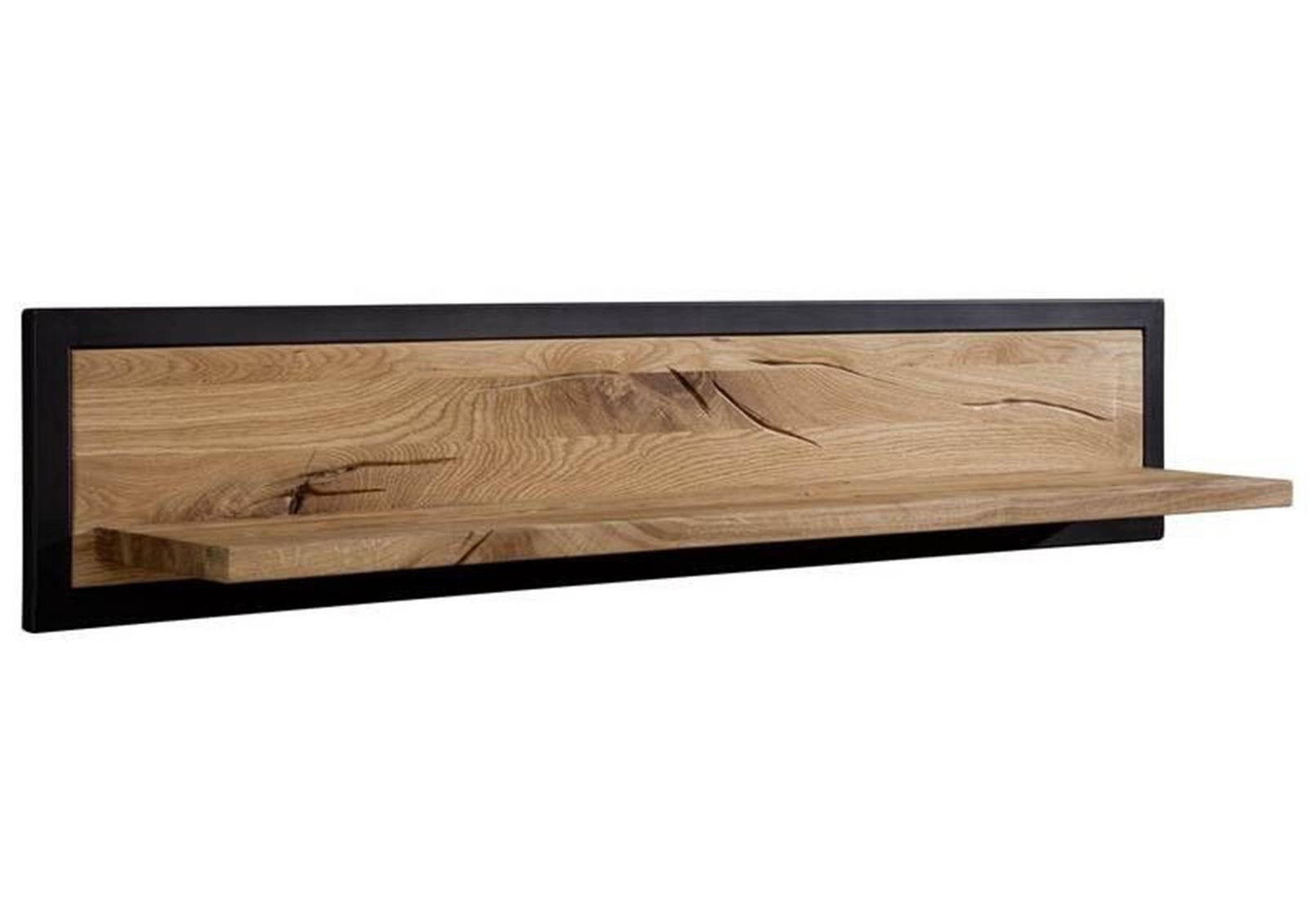WANDREGAL Wildeiche 170x22x24 natur geölt VILLANDERS #115 - Naturfarben, Holz (170/24/22cm) - Massivmoebel24