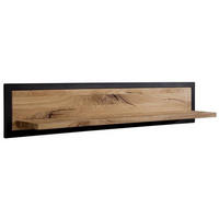 WANDREGAL Wildeiche 170x22x24 natur geölt VILLANDERS #115 - Naturfarben, Holz (170/24/22cm) - Massivmoebel24