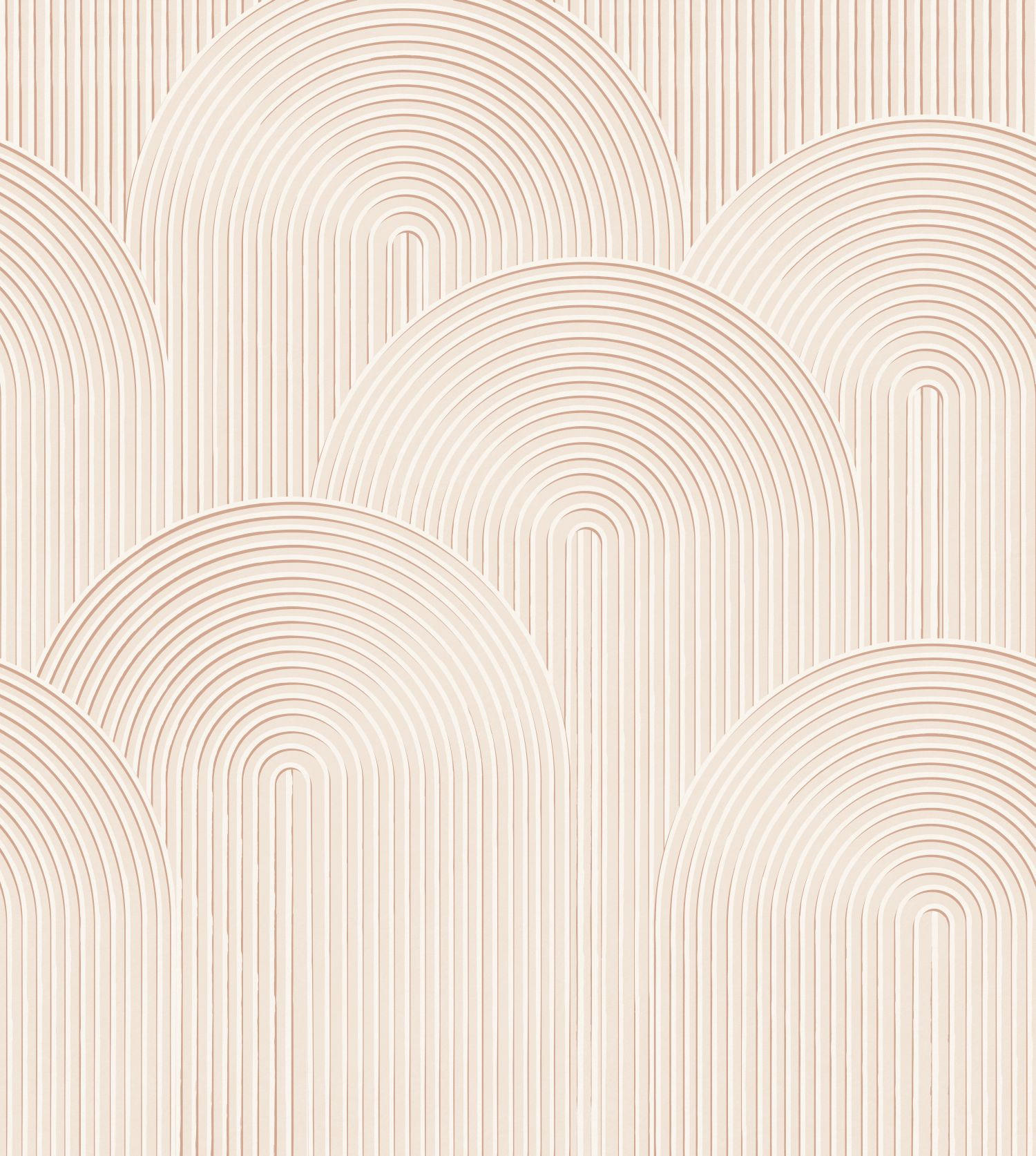 FOTOTAPETE 3D-Muster 250 x 279 cm - Beige, Papier (250/279cm) - Origin Wallcoverings
