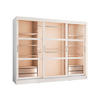 KLEIDERSCHRANK Norlio 250 mit LED Beleuchtung - Silberfarben/Schwarz, Holzwerkstoff/Kunststoff (250/203/65cm) - MIRJAN24