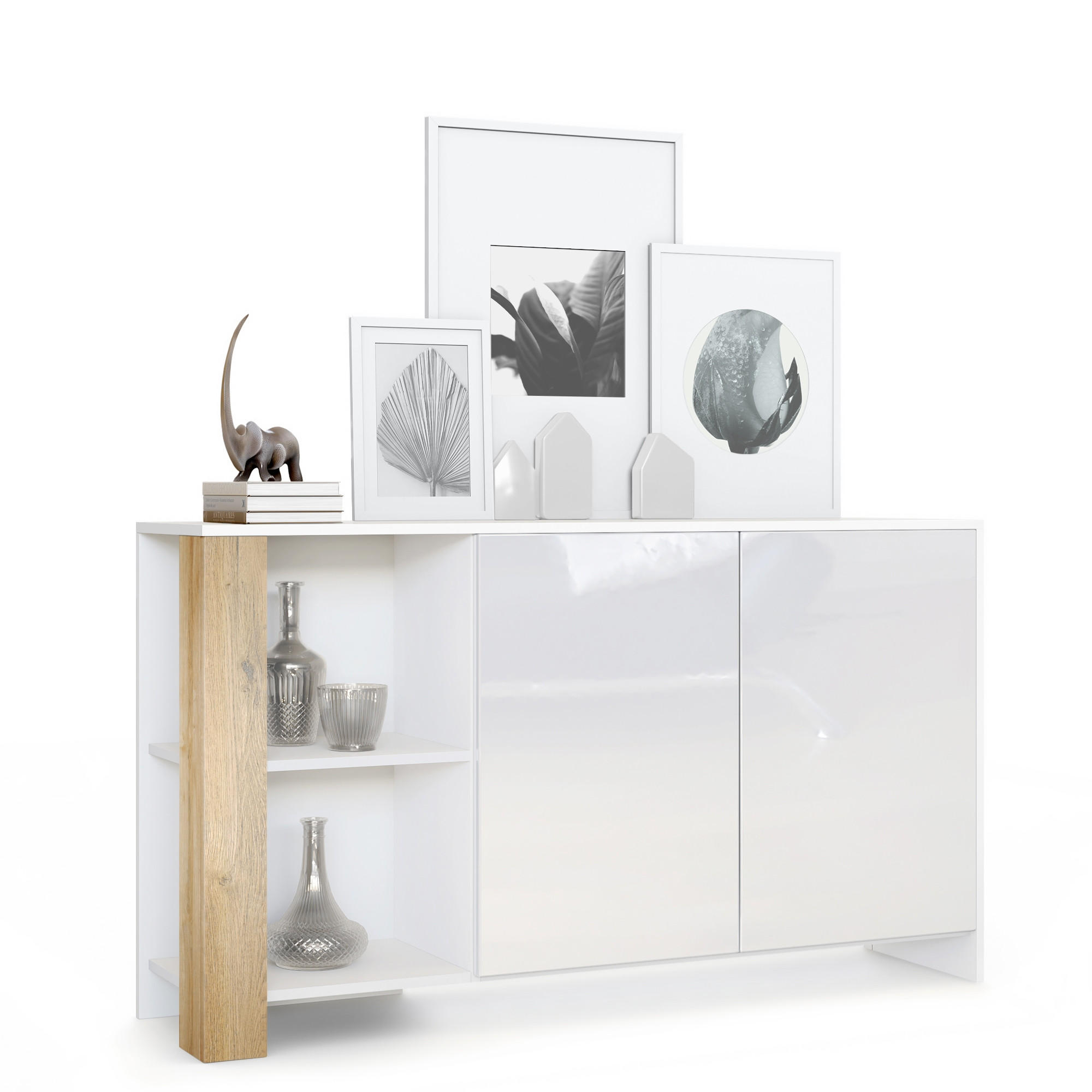 Vladon Sideboard Eiche 143x81x36 cm
