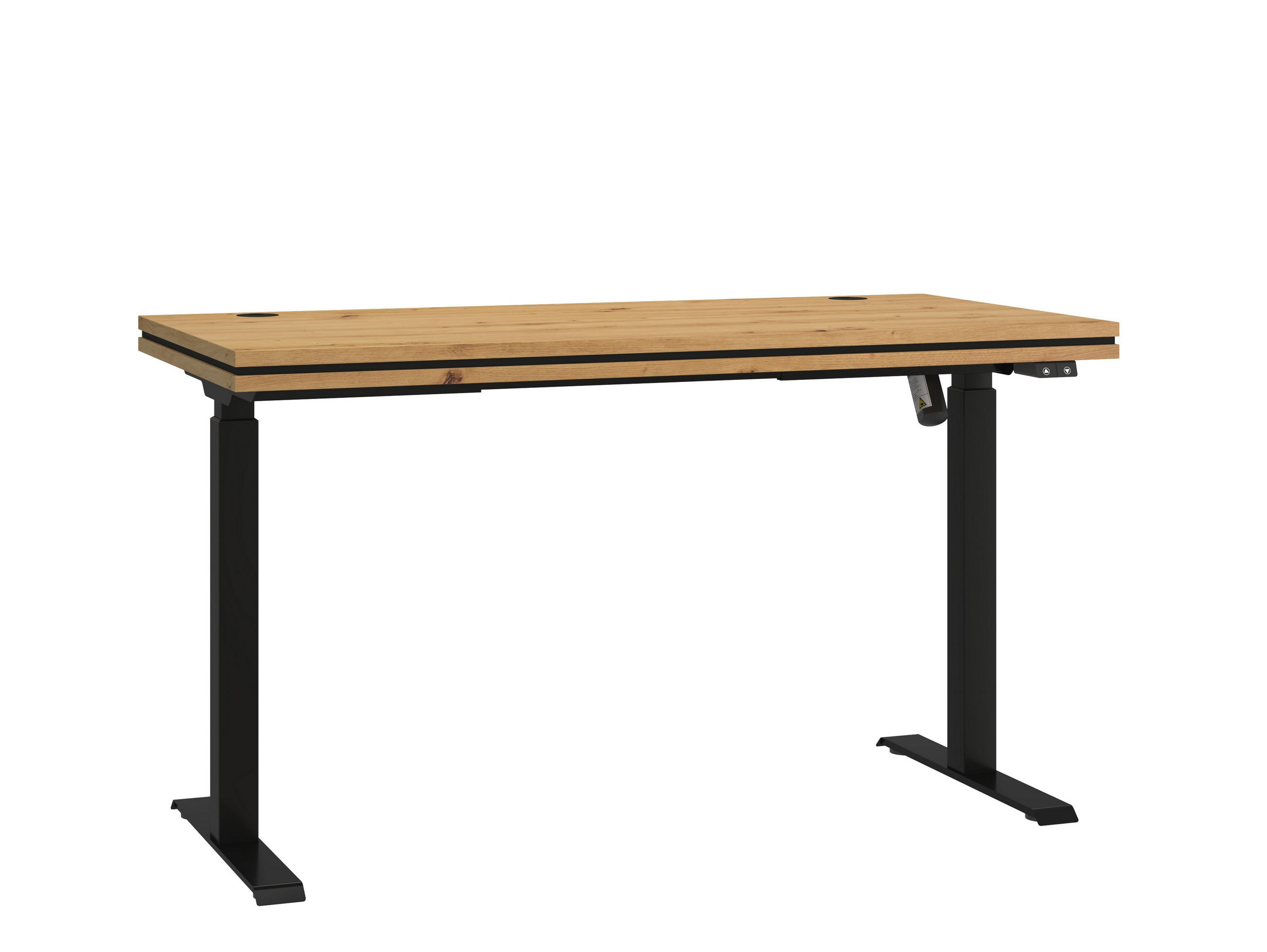 SCHREIBTISCH MALTESA 138x67x123,6 cm Bürotisch Computertisch, Eiche Artisan - Eiche Artisan, Holzwerkstoff (67/138/123.6cm) - MASSENO
