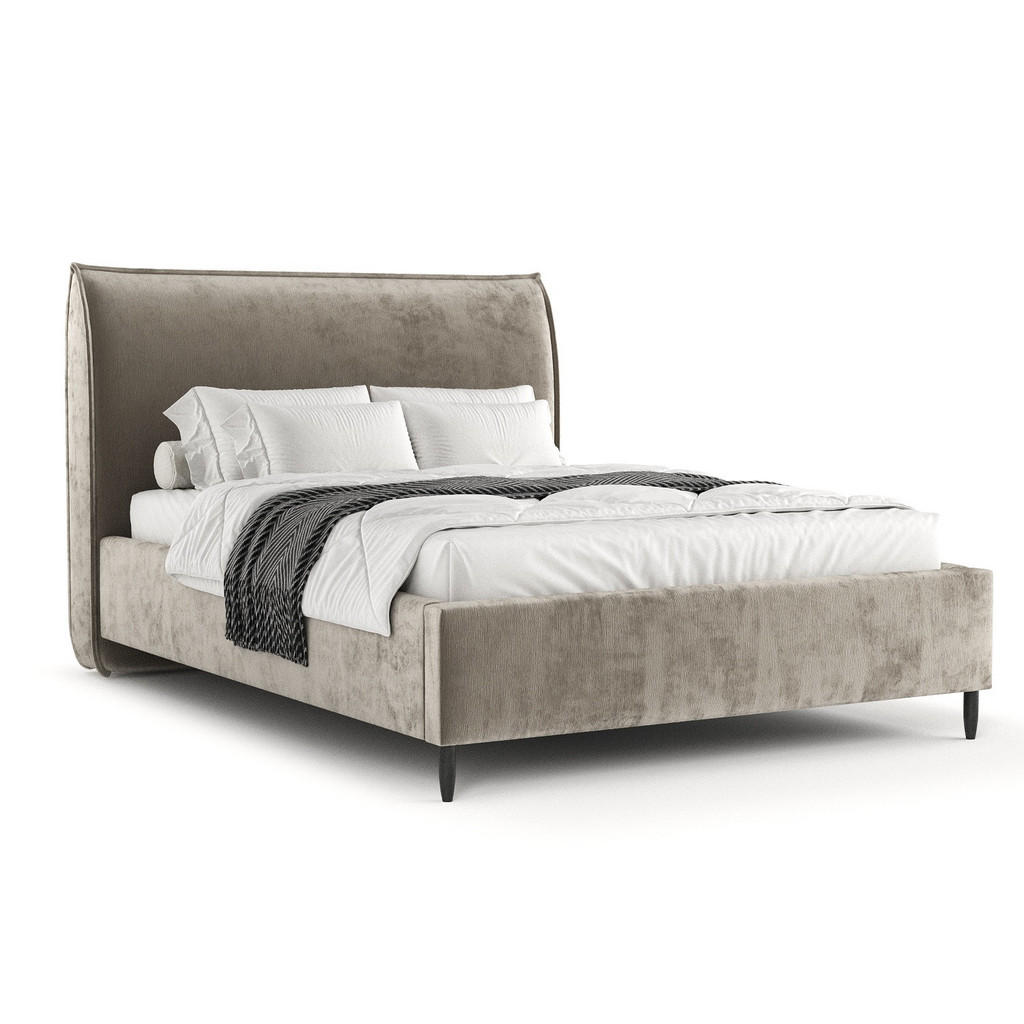 Thumbnail - Maison de Reve Polsterbett, Beige, Textil, Buche, Kiefer, 180x200 cm, Oeko-Tex® Standard 100, FSC 100%, Made in EU, Schl...