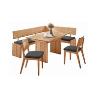 ECKBANKGRUPPE Modern Dani 3 für 7 Personen Massivholz Wildeiche/Grau - Wildeiche/Grau, Holz (192/85/167cm) - 58aufmkessel