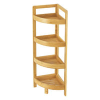 BADEZIMMERREGAL Lestijärvi - Naturfarben, Holz (23/80/23cm) - [en.casa]