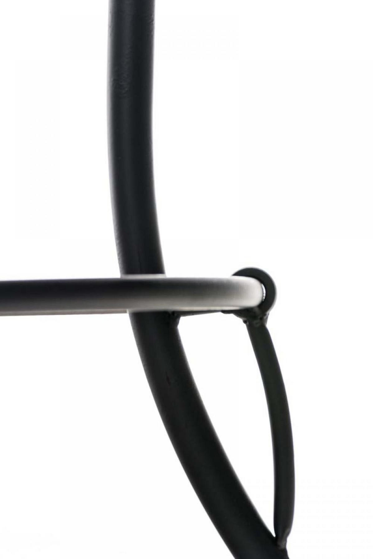 BARHOCKER Metall schwarz - Schwarz, Metall (43/74/43cm) - CLP