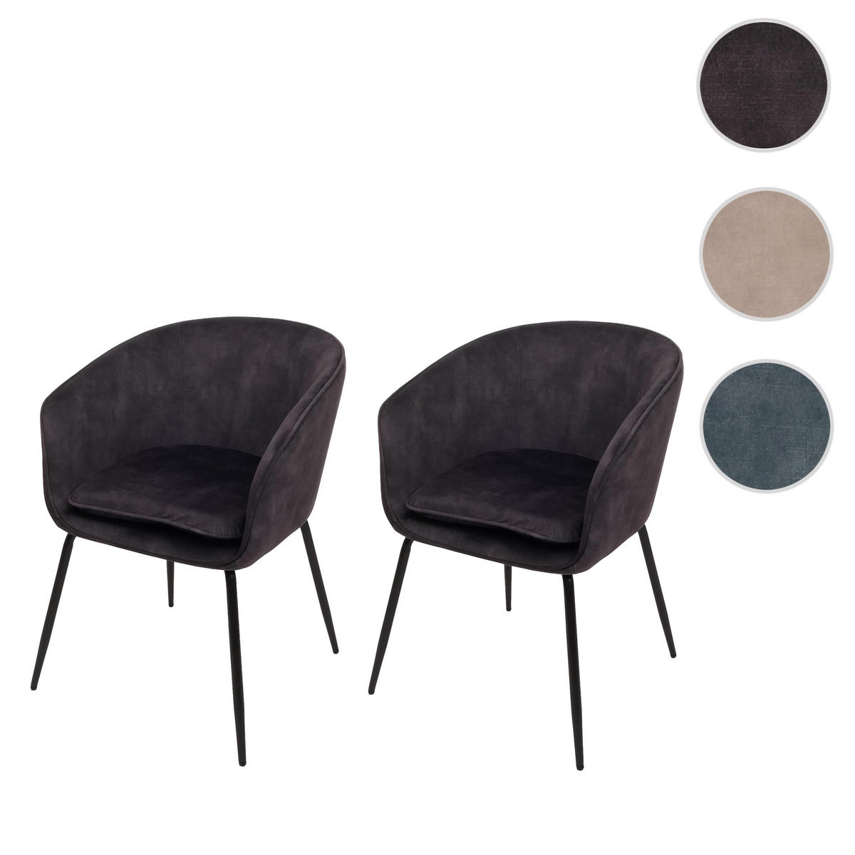 ESSZIMMERSTUHL Grau - Grau, Textil (57/79/53cm) - MCW