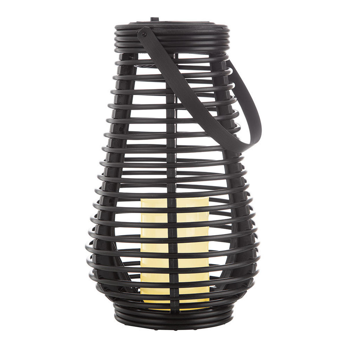 LED AUSSENLEUCHTE Solarlampe Schwarz - Schwarz, Kunststoff (18/18/26cm)