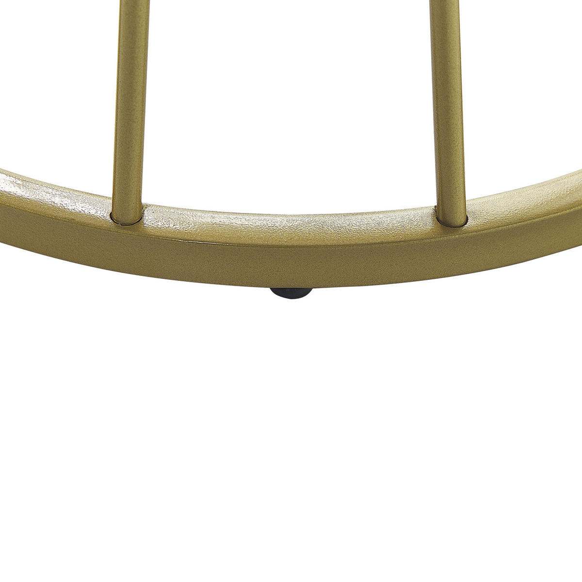 COUCHTISCH Marmor Optik weiß/gold 50 cm Concan - Goldfarben/Weiß, Holzwerkstoff (50/50/46cm) - Beliani