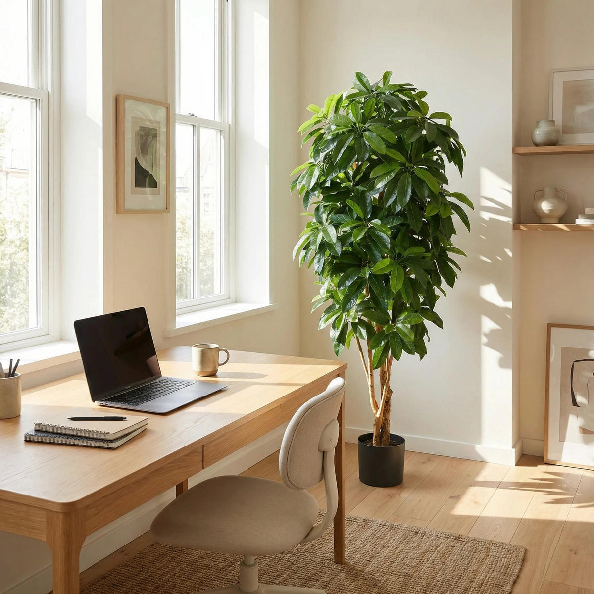 KUNSTBAUM Künstliche Schefflera - Ove 172 cm - Grün, Kunststoff (172cm) - aplanta