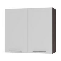 KÜCHENHÄNGESCHRANK Kvantum W3/80 Weiß Matt / Lava Matt 80 / 32,5 / 72cm - Dunkelgrau/Weiß, Holz/Holzwerkstoff (80/72/32.5cm) - Feldmann-Wohnen