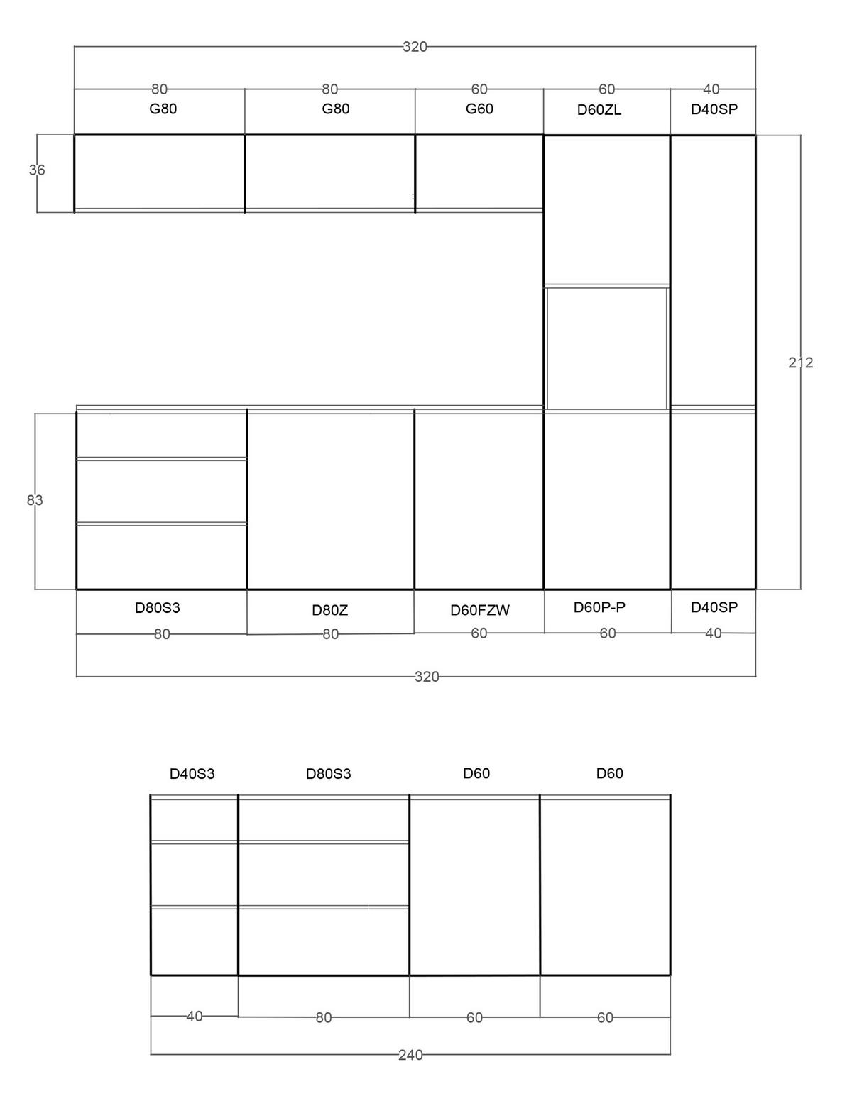 INSELKÜCHE 320 cm - Velmora KÜ-AS-014 - in Weiß / Hochglanz - Weiß, Holz (320/212/58cm) - ROYAL24_MARKT