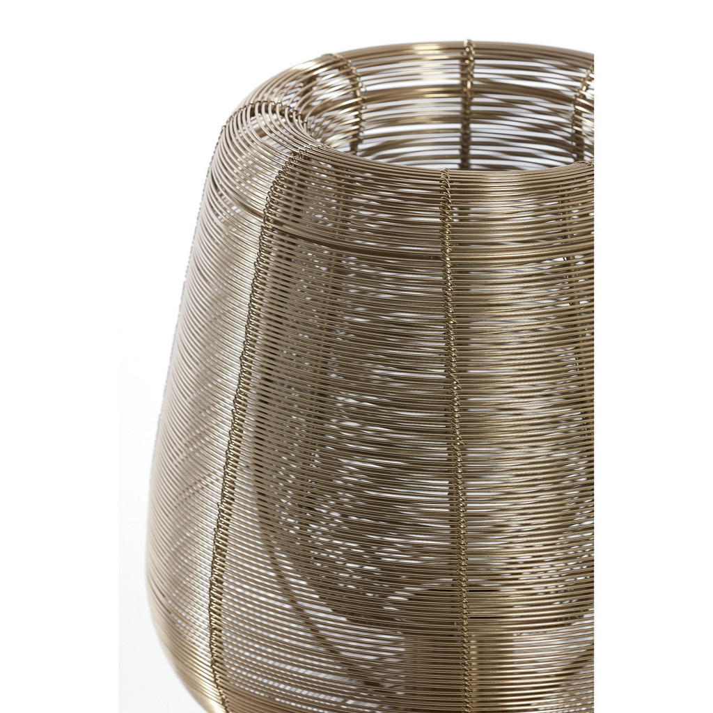 Thumbnail - Light & Living Tischlampe, Gold, Metall, Rund, 24x54x24 cm, CE, Lampen & Leuchten, Innenbeleuchtung, Tischlampen, Tischl...