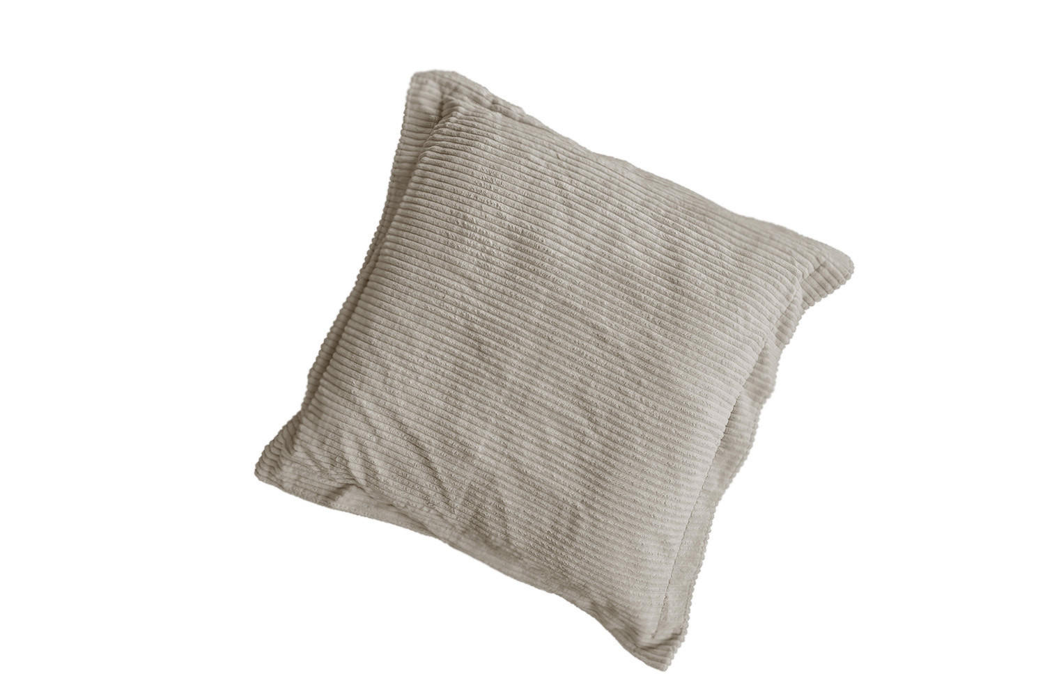 FLATTERKISSEN MADELINE Cremeweiß Cord - Creme, Textil (75/12cm) - KAWOLA