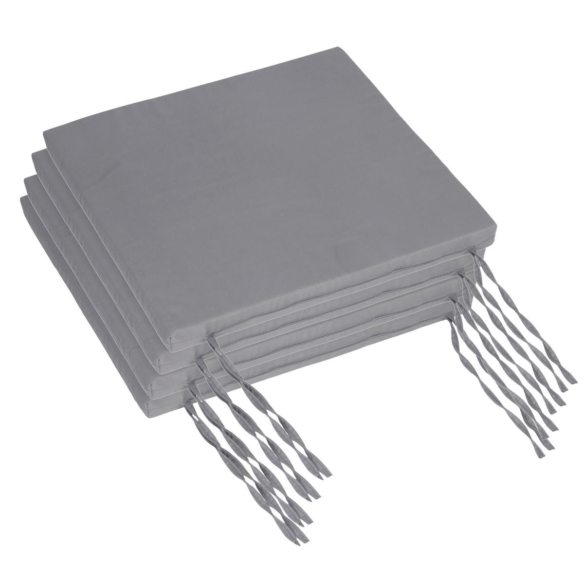 4XSTUHLKISSEN - Grau, Textil (40/40/3cm) - Relaxdays