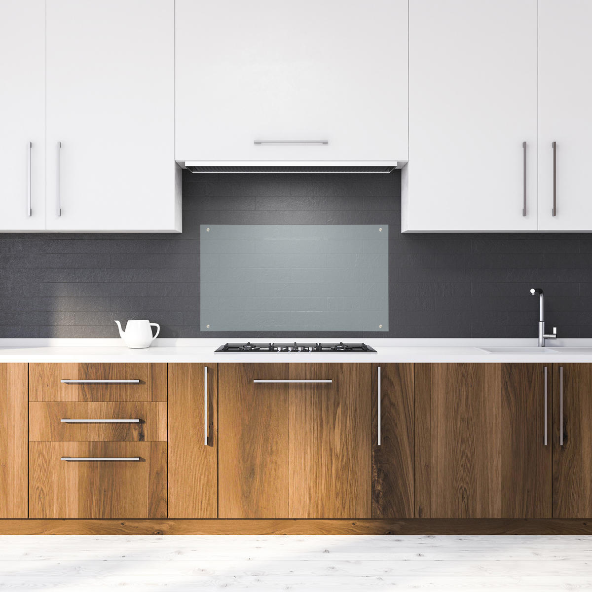 OCHRANA proti striekaniu - priehľadné, sklo (90/50/0.6cm) - Relaxdays