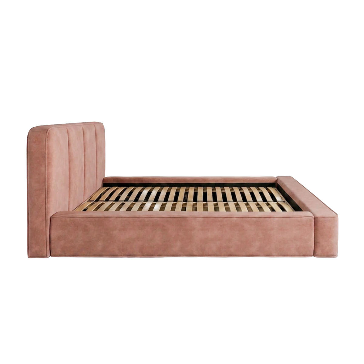 POLSTERBETT RANDELA 160x200 cm, Hellrosa - Pink, Textil (200/160cm) - Fedve