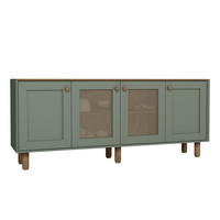 BUFFETSCHRANK bohemian Grün - Grün, Holz (40/75/180cm) - Habitat Garten