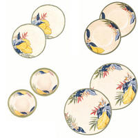 GESCHIRRSET 8-teilig Limu Melamin - Multicolor, Kunststoff (35/3/35cm) - Rose & Tulipani