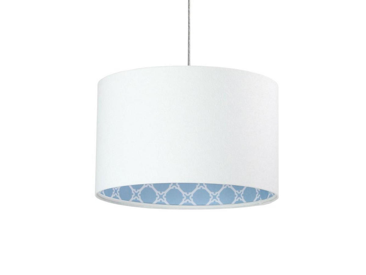 HÄNGELEUCHTE Blau 30/20 cm - Blau/Weiß, Kunststoff (30/0.45/20cm) - ONZENO
