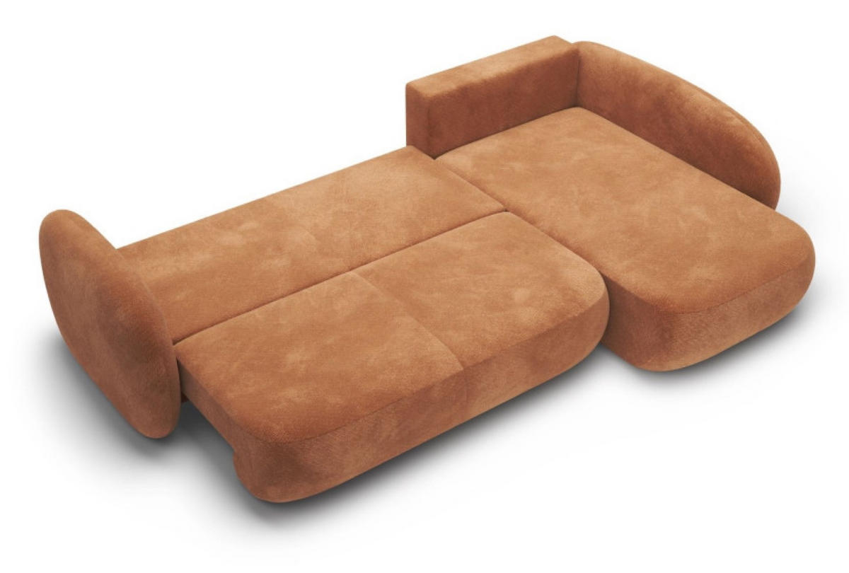 ECKSOFA Orange OLIVIO II Ausziehbar Rechts - Orange, Textil (190/289cm) - Sepro Meble