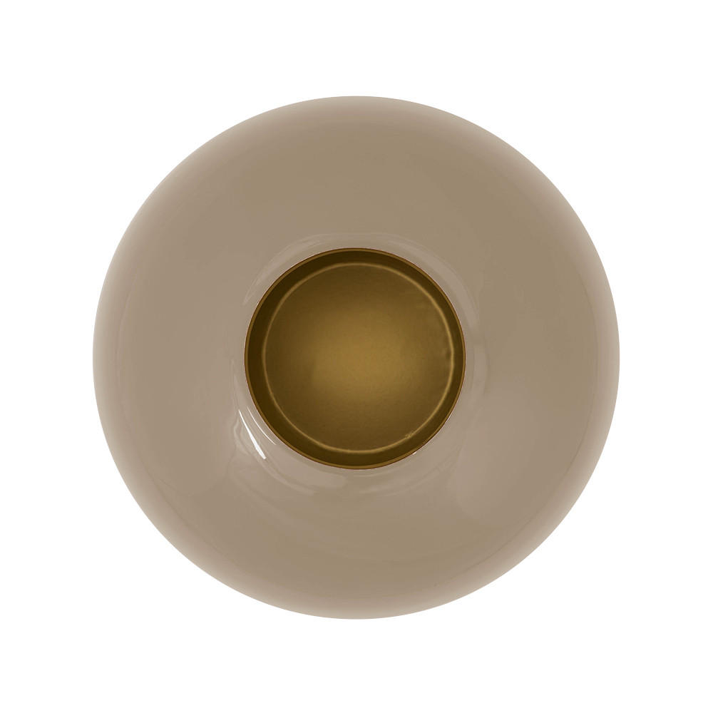 VASE Metal khaki 32 cm - Sandfarben, Metall (31cm) - Pip Studio