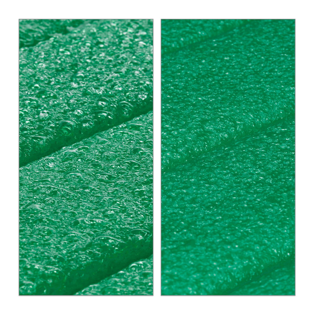 3xKNIEKISSEN - Grün, Kunststoff (39.5/20cm) - Relaxdays