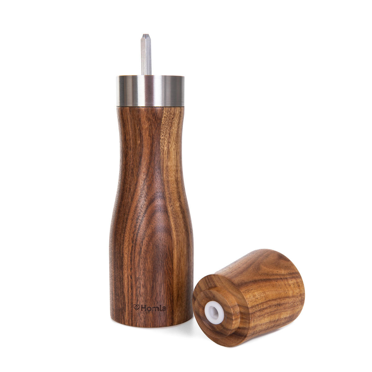 GEWÜRZMÜHLE Mooka 20 cm i 25 cm 2er-Set - Naturfarben, Holz (7/25/7cm) - Homla