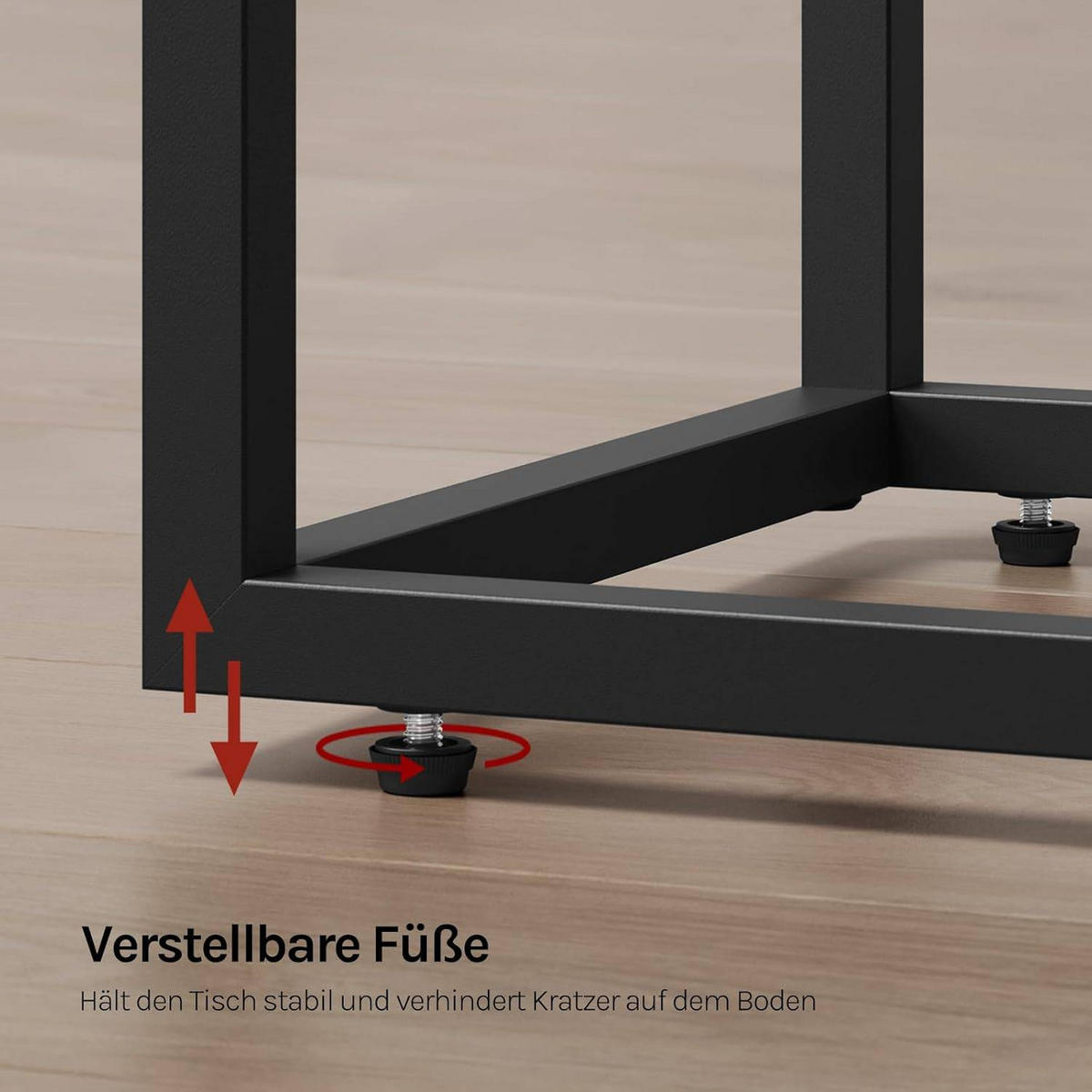 BEISTELLTISCH, Couchtisch C Form, 45 x 63,5 x 25 cm - Dunkelbraun/Schwarz, Holzwerkstoff/Metall (25/45/63.5cm) - Woltu