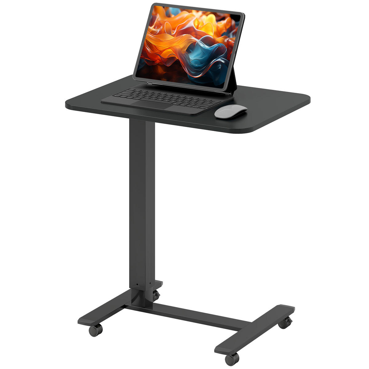 BÜROTISCH Schwarz 1 Stück - Schwarz, Holzwerkstoff (48/110/65cm) - GiPP