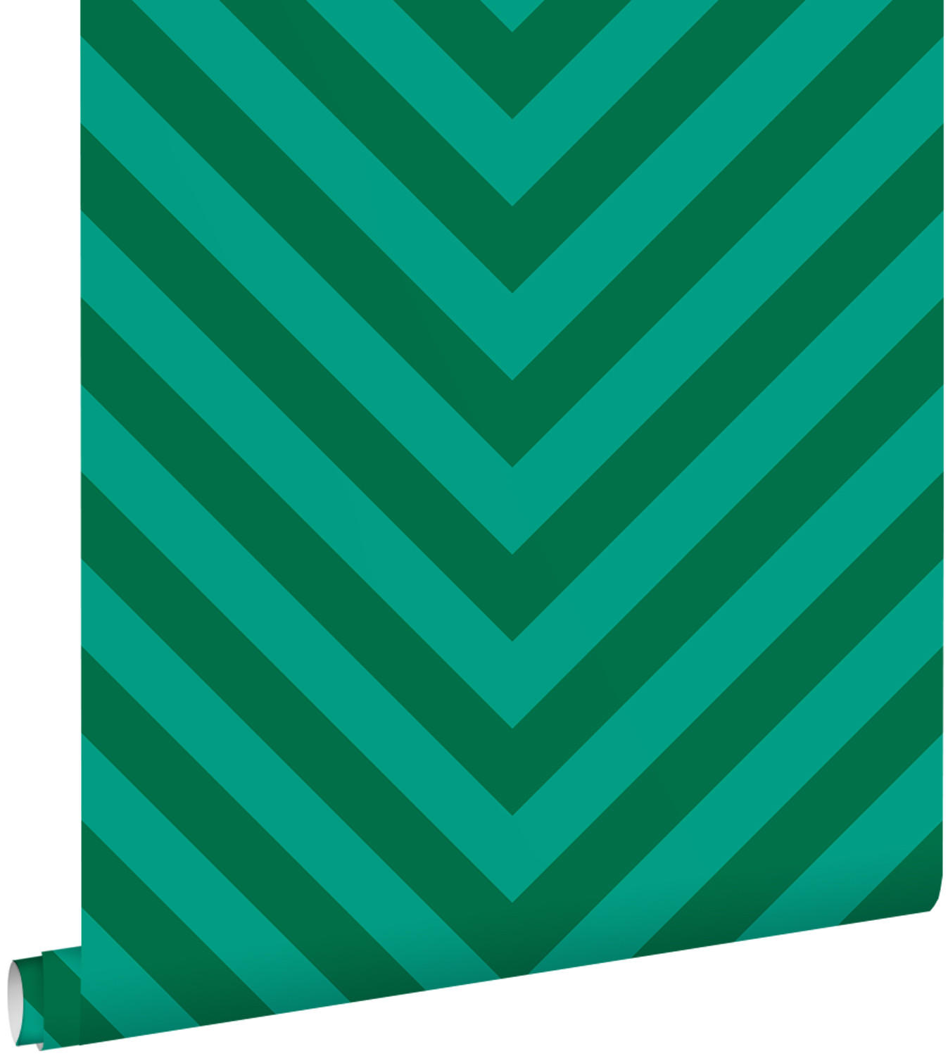 TAPETE Zickzackmuster 50 x 900 cm - Grün, Papier (50/900cm) - ESTAhome