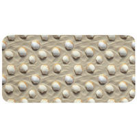 KOUPELNOVÁ PŘEDLOŽKA Mušle - Písek - Námořní 120x60 cm - písková barva, textil/plast (120/60cm) - OnlyWow