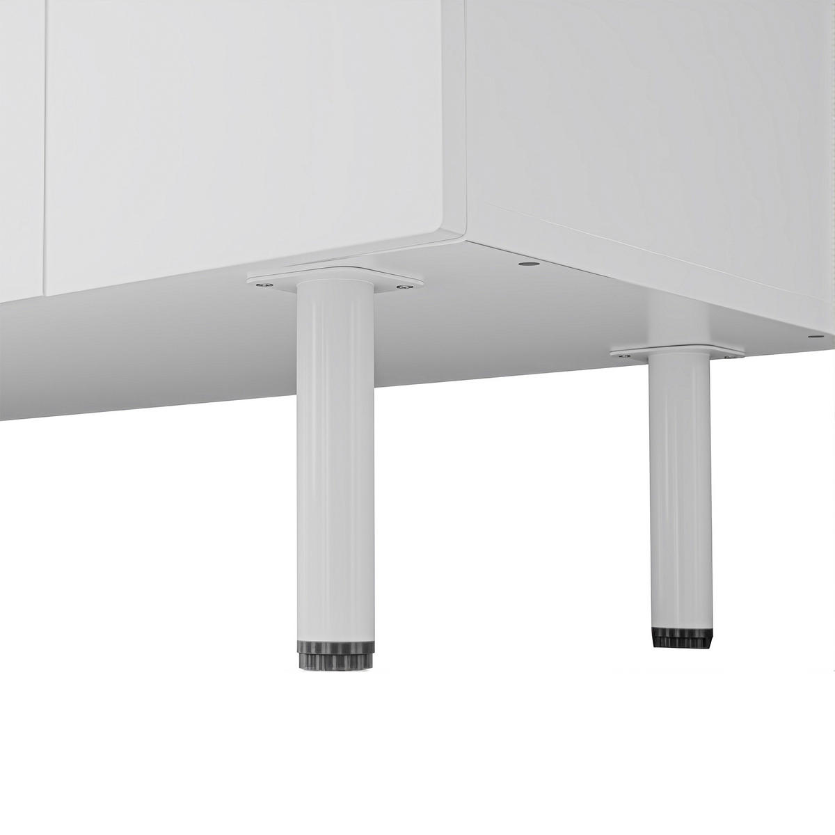 SIDEBOARD Weiß geometrisch modern Stauraum minimalist - Weiß, Holzwerkstoff (38.5/70/160cm) - FLIEKS