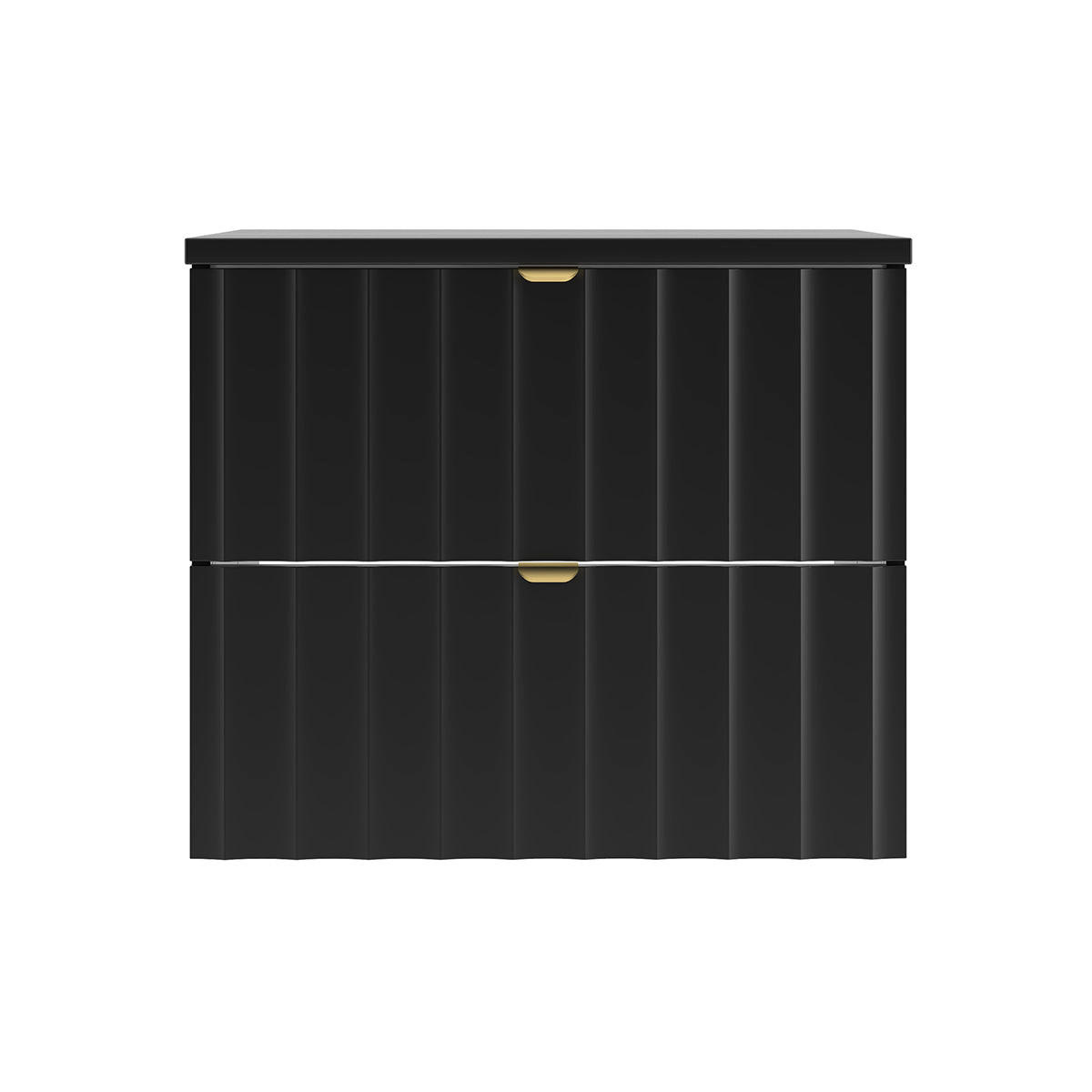 WASCHTISCHUNTERSCHRANK 60.6cm Lexa Schwarz - Schwarz, Holzwerkstoff (60.6/52.2/46.5cm) - Petits-meubles