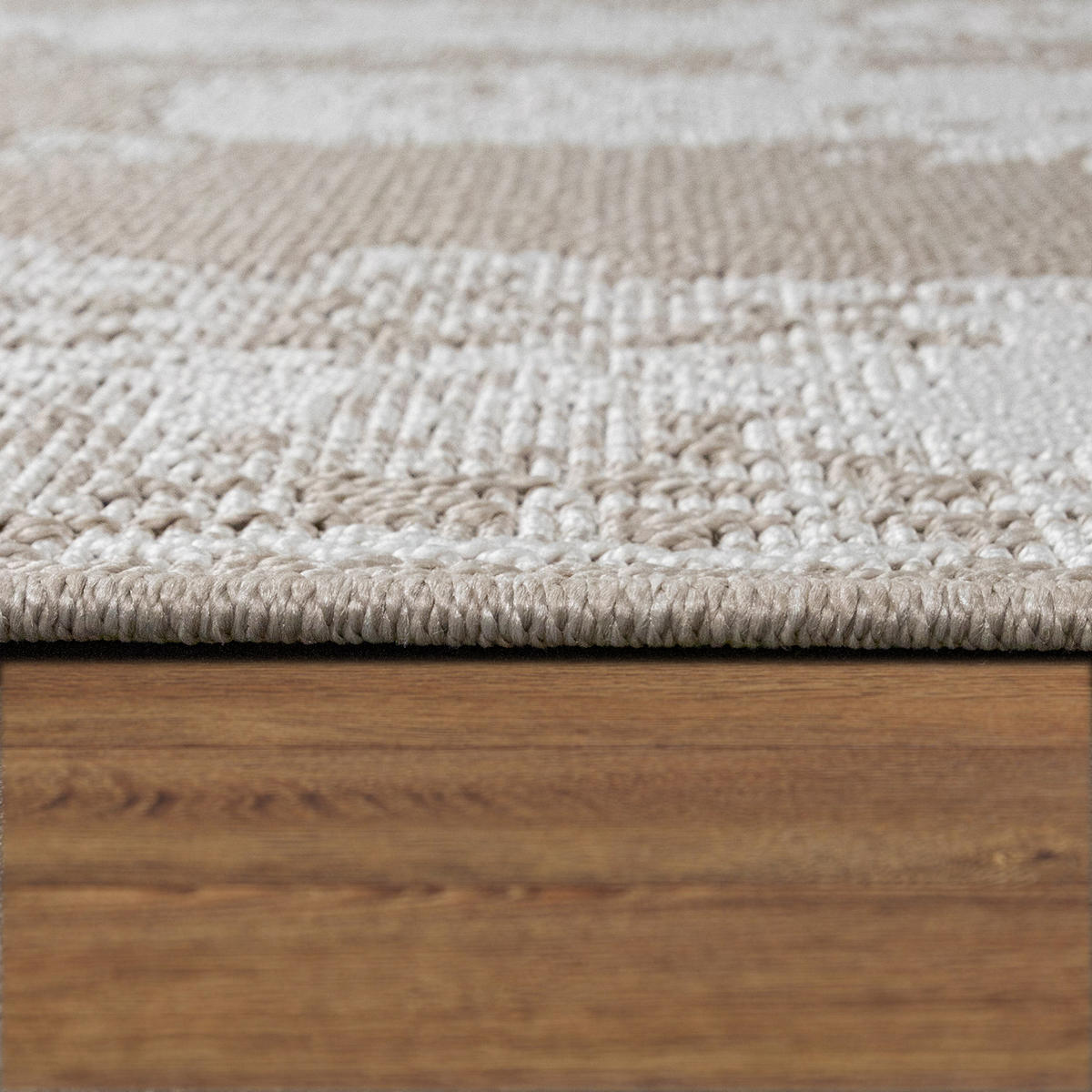 OUTDOORTEPPICH 160/220 cm Kraft 191 - Beige, Textil (160/220cm) - Paco Home