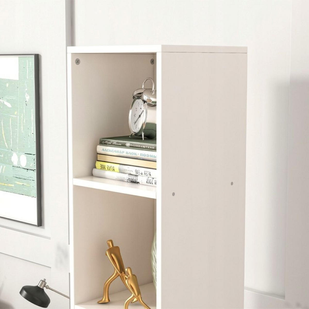 BÜCHERREGAL, weiß 25/182/30 cm - Weiß, Holzwerkstoff (25/182/30cm)