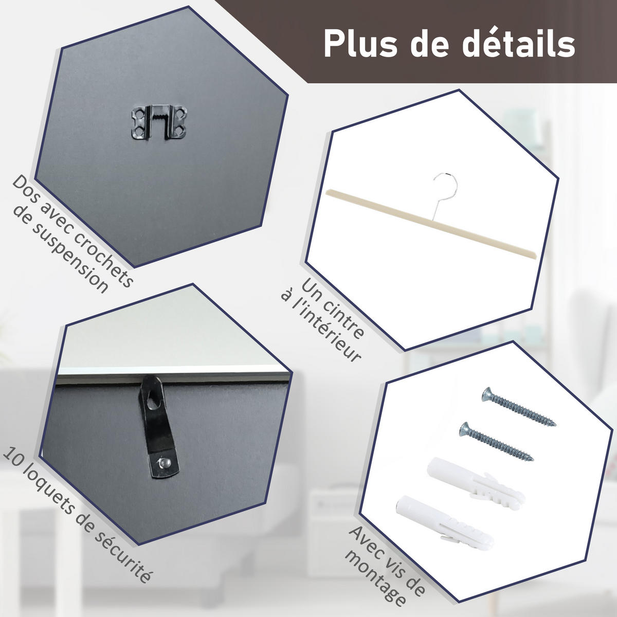 TRIKOTRAHMEN DE-15506 70/90 cm, UV-Schutz Aluminium - Silberfarben, Metall (90/4/70cm) - ComfortXL