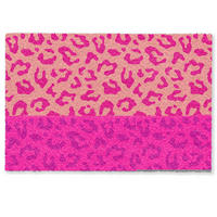 FUSSMATTE Pantherdruck - Rosa - Tierdruck - Minimalistisch Sauberlaufmatte 60x40 cm - Pink, Kunststoff (60/0.4cm) - MuchoWow
