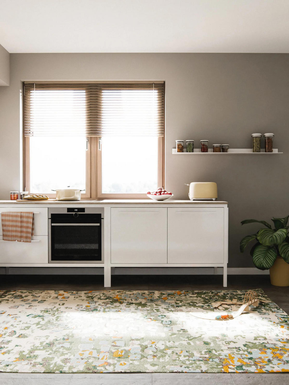 TEPPICH Casa Multicolor 240/340 cm - Multicolor, Naturmaterialien/Textil (240/340cm) - benuta