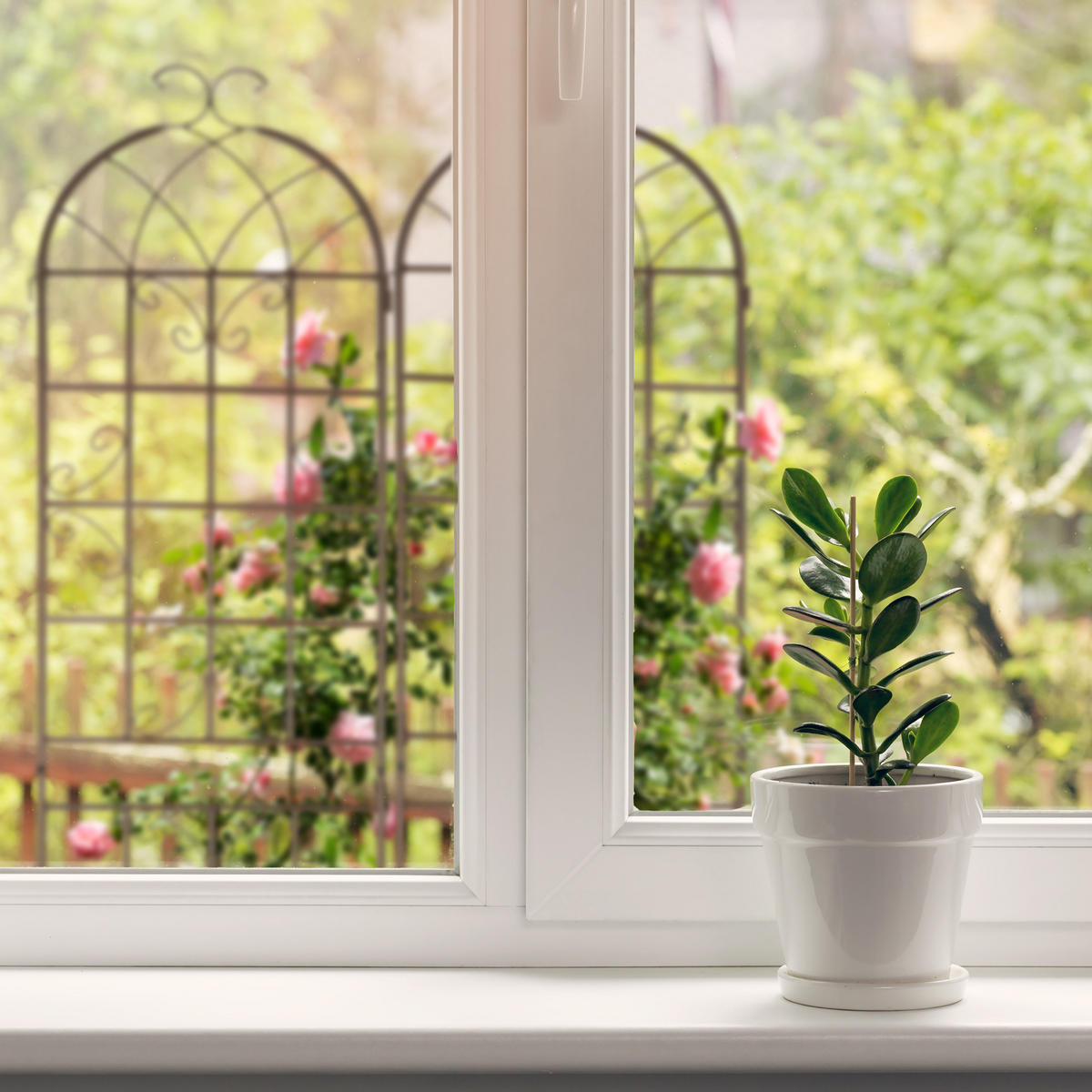 2XRANKGITTER - Braun, Metall (52/220/2cm) - Relaxdays