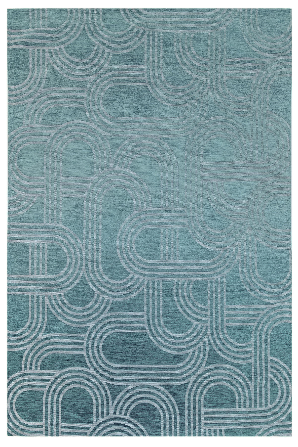 WOHNZIMMERTEPPICH modern himmelblau flachgewebt 240x340 cm FEVER - Blau, Textil (240/340cm) - Lola&Moi
