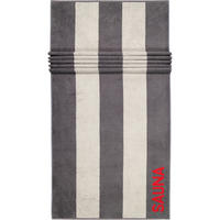 SAUNATUCH SAUNATUCH 599 ANTHRAZIT-ROT - 72 - Grau, Textil (80/200cm) - Cawö